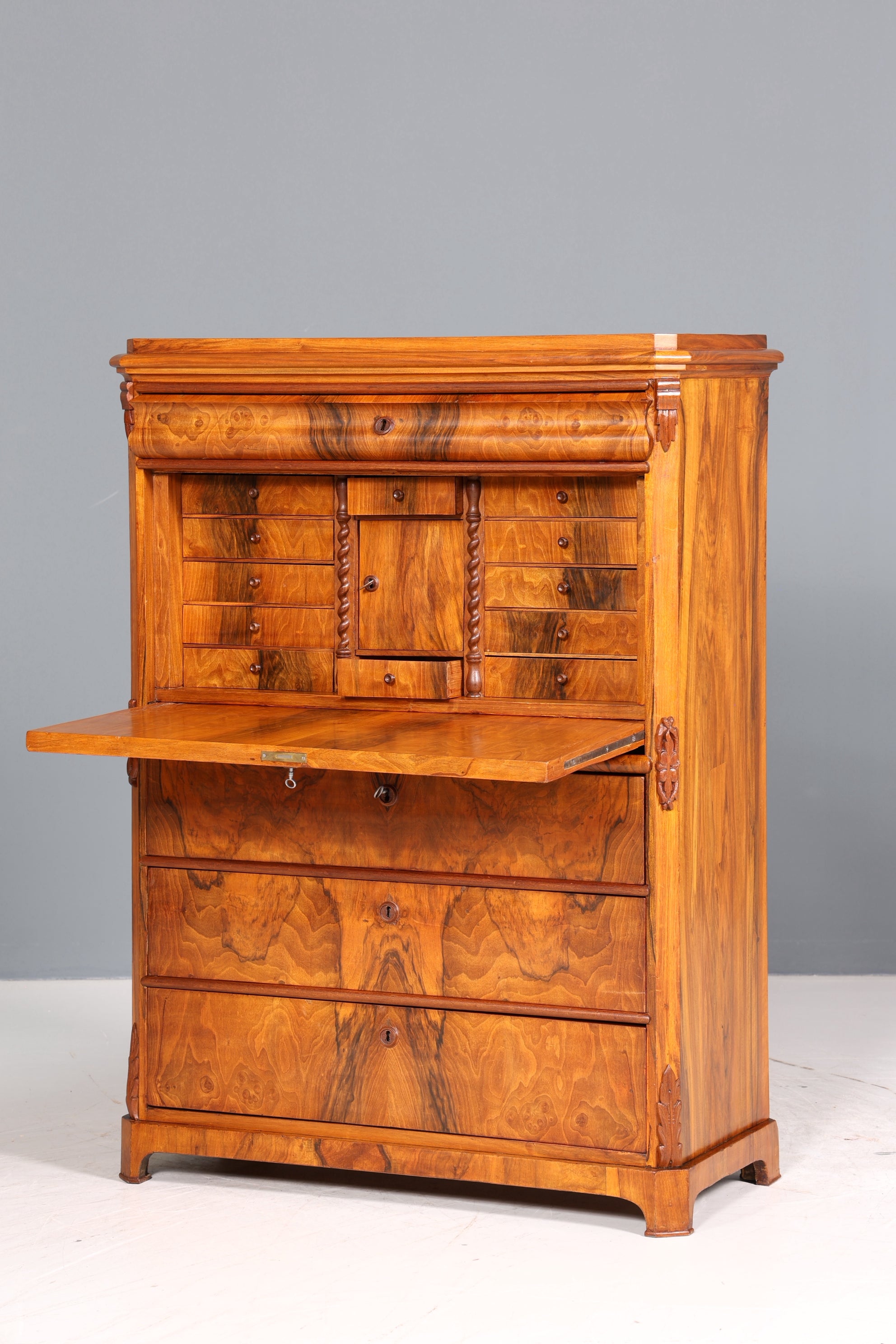 Traumhafter Louis Philippe Sekretär um 1880 Gründerzeit Antik Schrank Chiffoniere