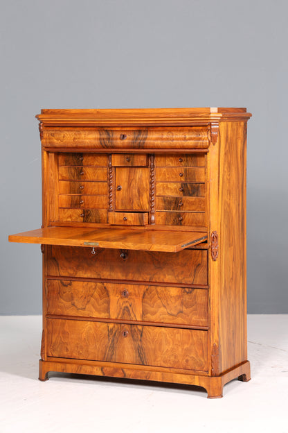 Traumhafter Louis Philippe Sekretär um 1880 Gründerzeit Antik Schrank Chiffoniere
