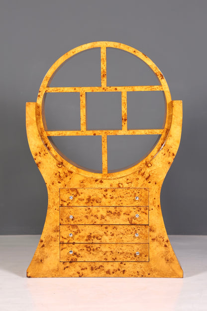 Aussergewöhnliches Art Deco Design Bücherregal Birke Luxus Regal Kommode Buchablage