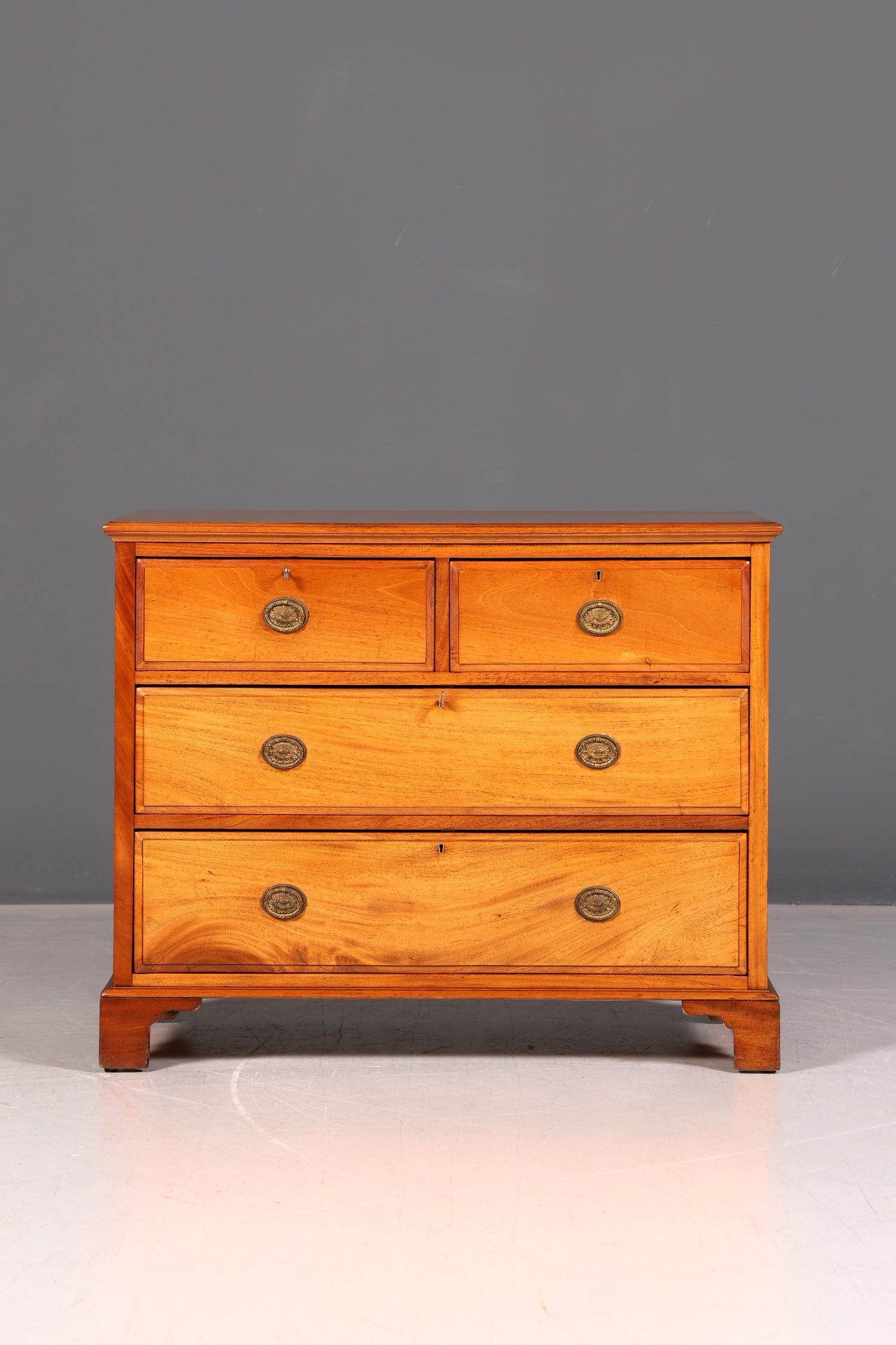 Edle Englische Kommode Antik Massiv Echt Holz Sideboard Vintage Schubladen