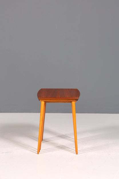 Filigranes Mid Century Tisch Set Couchtisch Teak Holz 3er Satz Ablagetisch Beistelltisch
