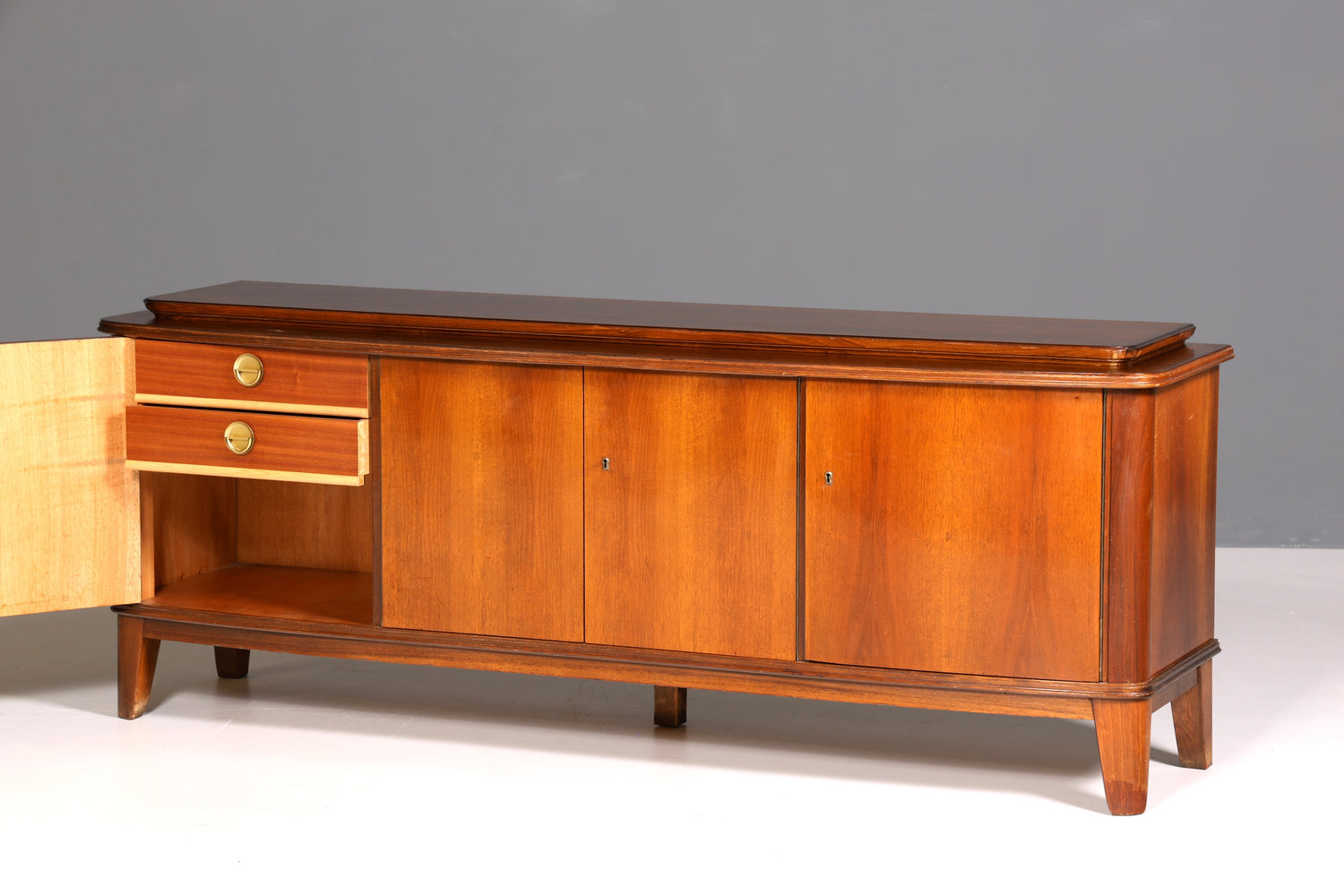 Stilvolles Mid Century Sideboard Vintage TV Kommode 60s Schrank Retro Longboard