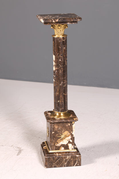 Wunderschöne Barock Stil Säule Louis XV Marmor Blumensäule Naturstein Sockel Ablage