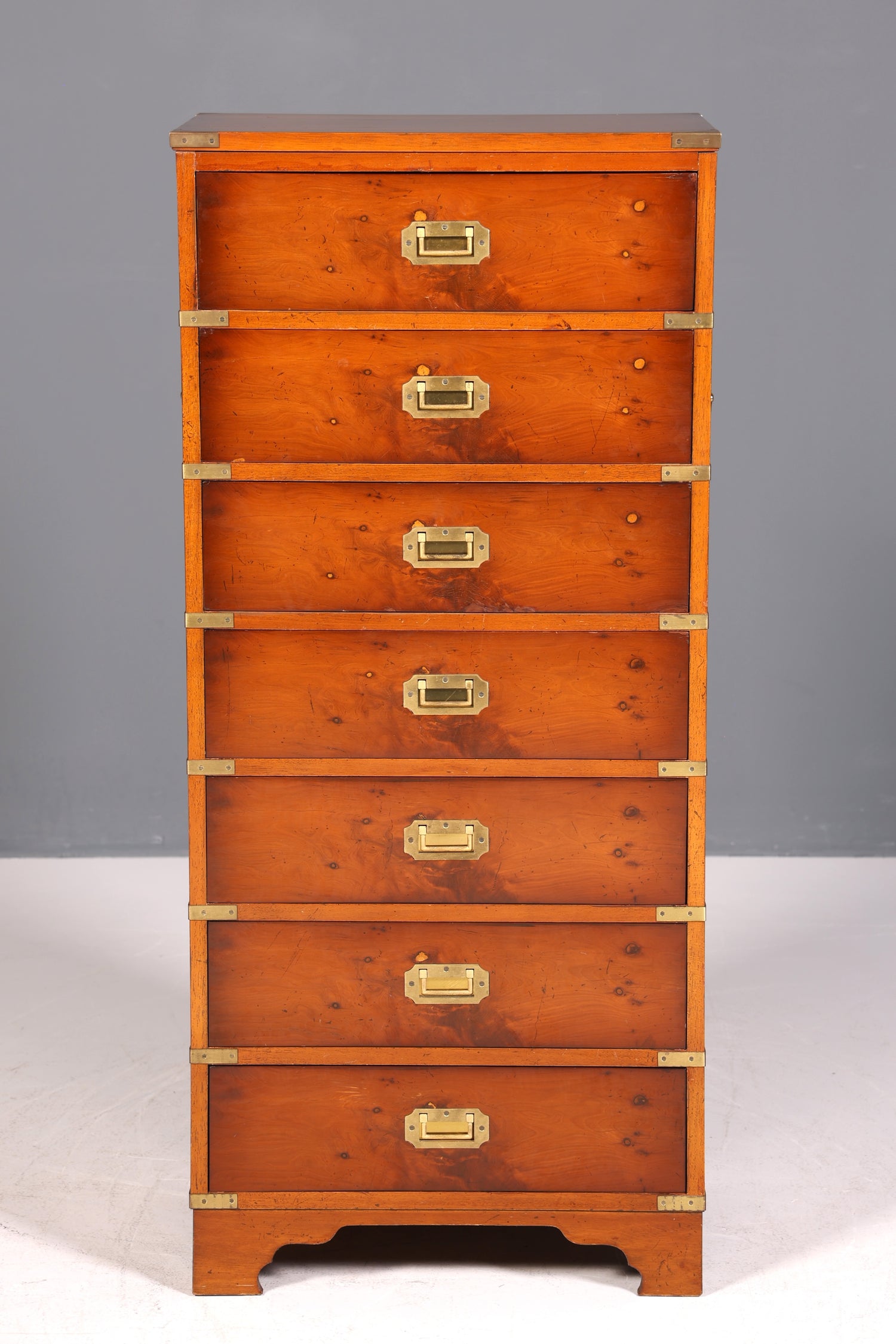 Wunderschöne Maritime Kommode Englisch Vertiko Military Chest Schrank Schubladenkommode