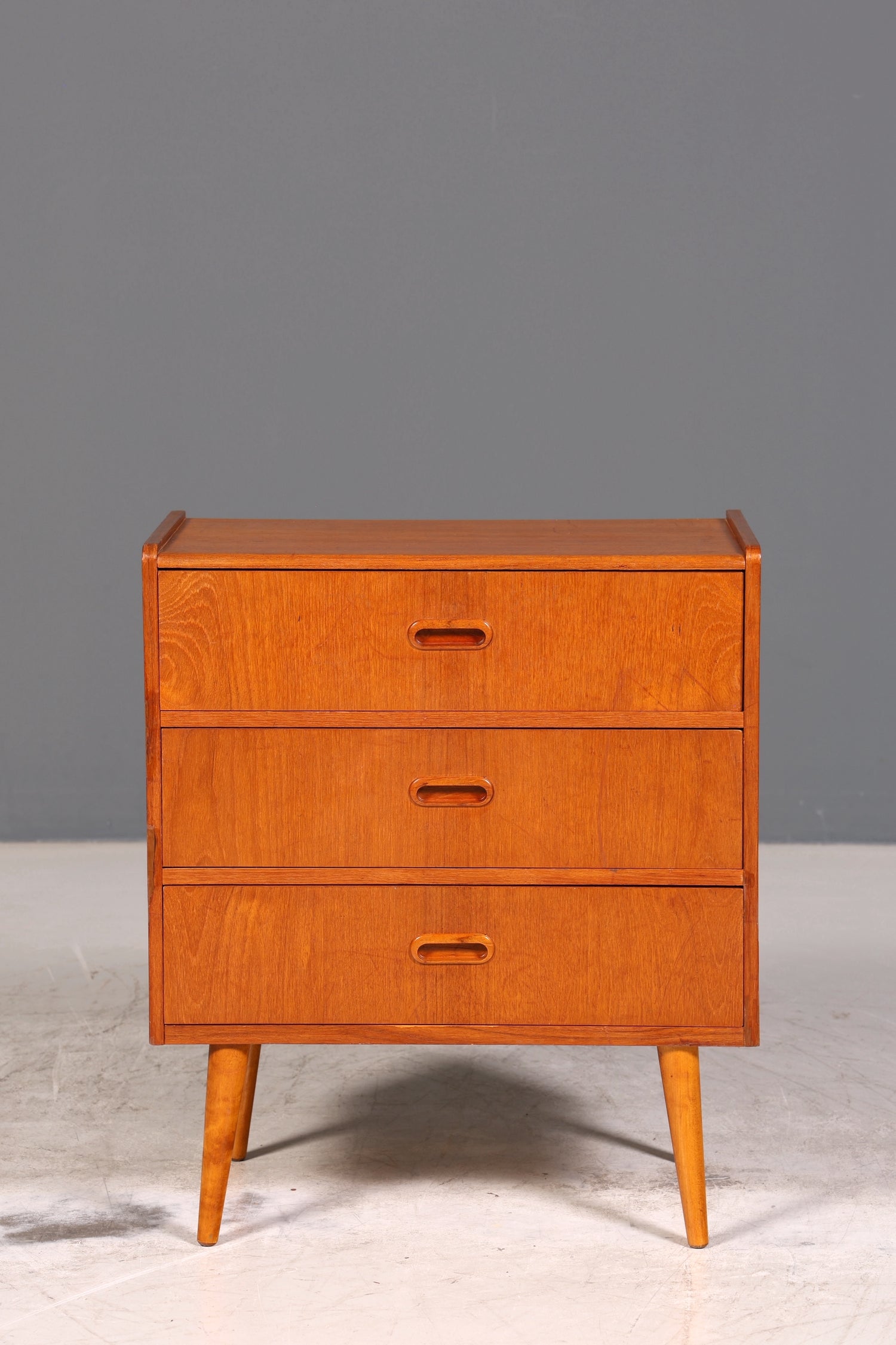 Wunderschöne Mid Century Kommode Teak Holz Nachttisch Vintage Schubladen Kommode