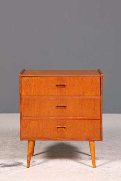 Wunderschöne Mid Century Kommode Teak Holz Nachttisch Vintage Schubladen Kommode