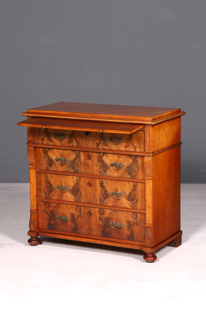 Beautiful Gründerzeit Louis Philippe antique chest of drawers, sideboard, drawer chest, linen chest, solid wood