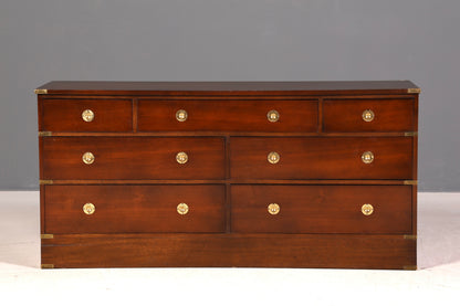 Traumhaftes Maritim Sideboard Englische Schiffs Kommode Englisch Antik Schrank Military Chest