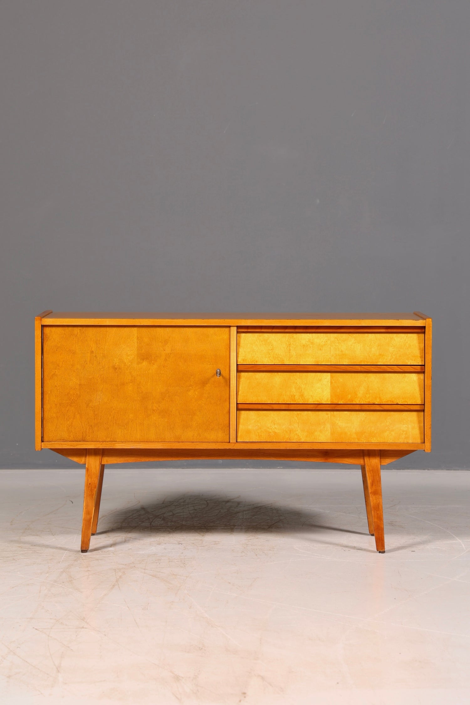 Beautiful mid-century sideboard, vintage TV cabinet, 1960s cabinet, credenza, lowboard, genuine wood