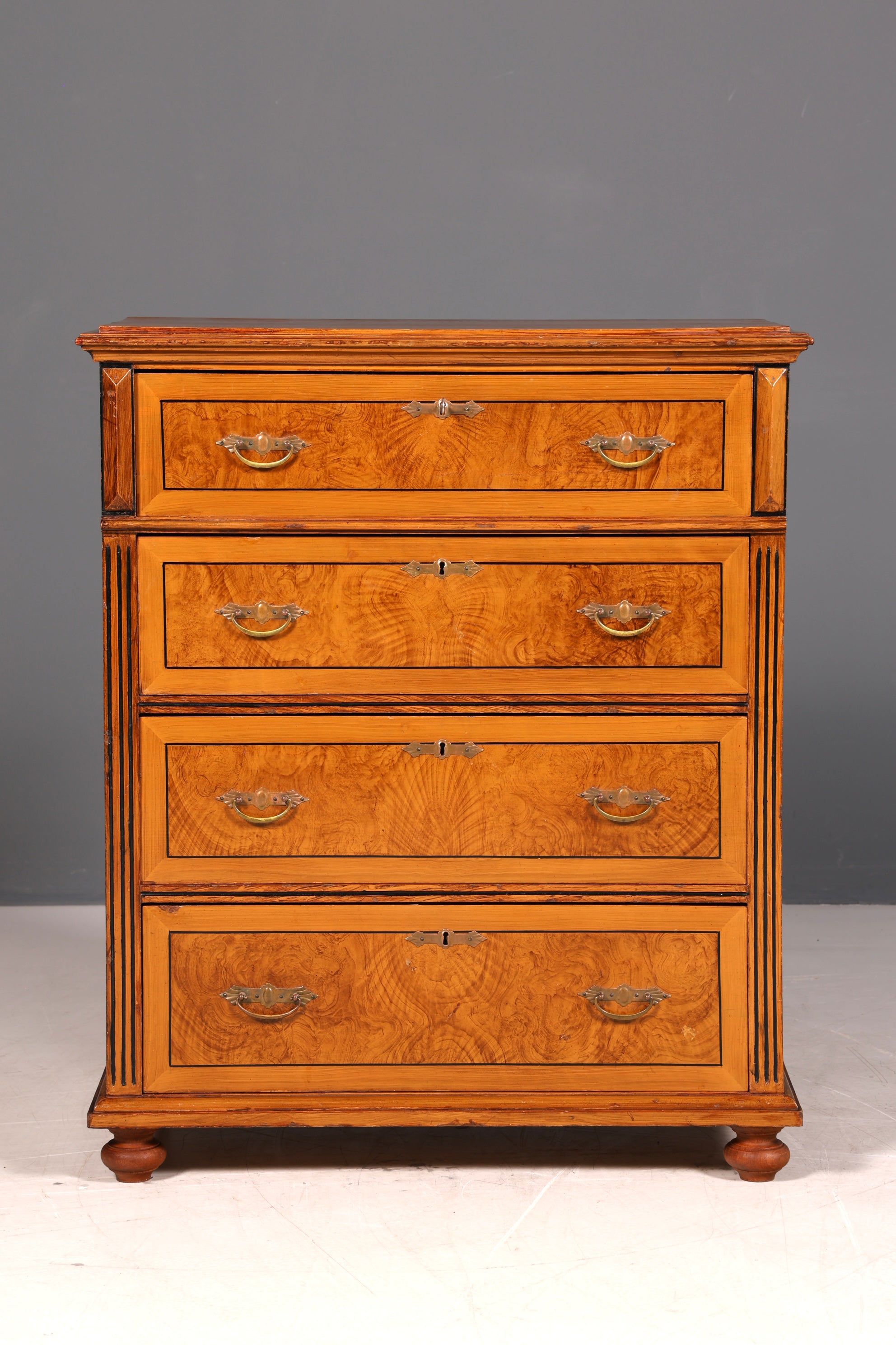Wunderschöne Gründerzeit Kommode Jugendstil Antik Schubladenkommode Massivholz