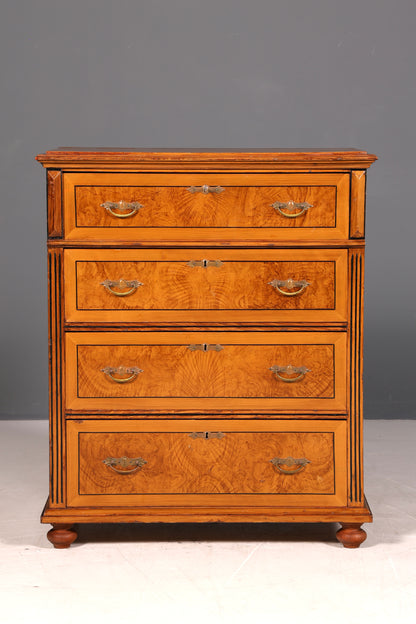 Wunderschöne Gründerzeit Kommode Jugendstil Antik Schubladenkommode Massivholz