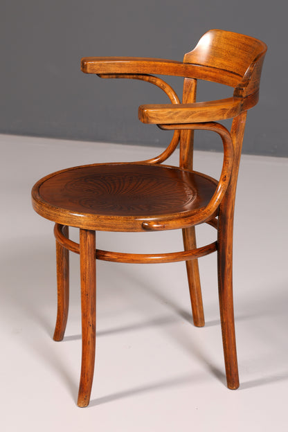 Traumhafter Armlehnstuhl im Thonet Stil Bugholz Antik Sekretär Stuhl Vintage Esszimmer Küchenstuhl