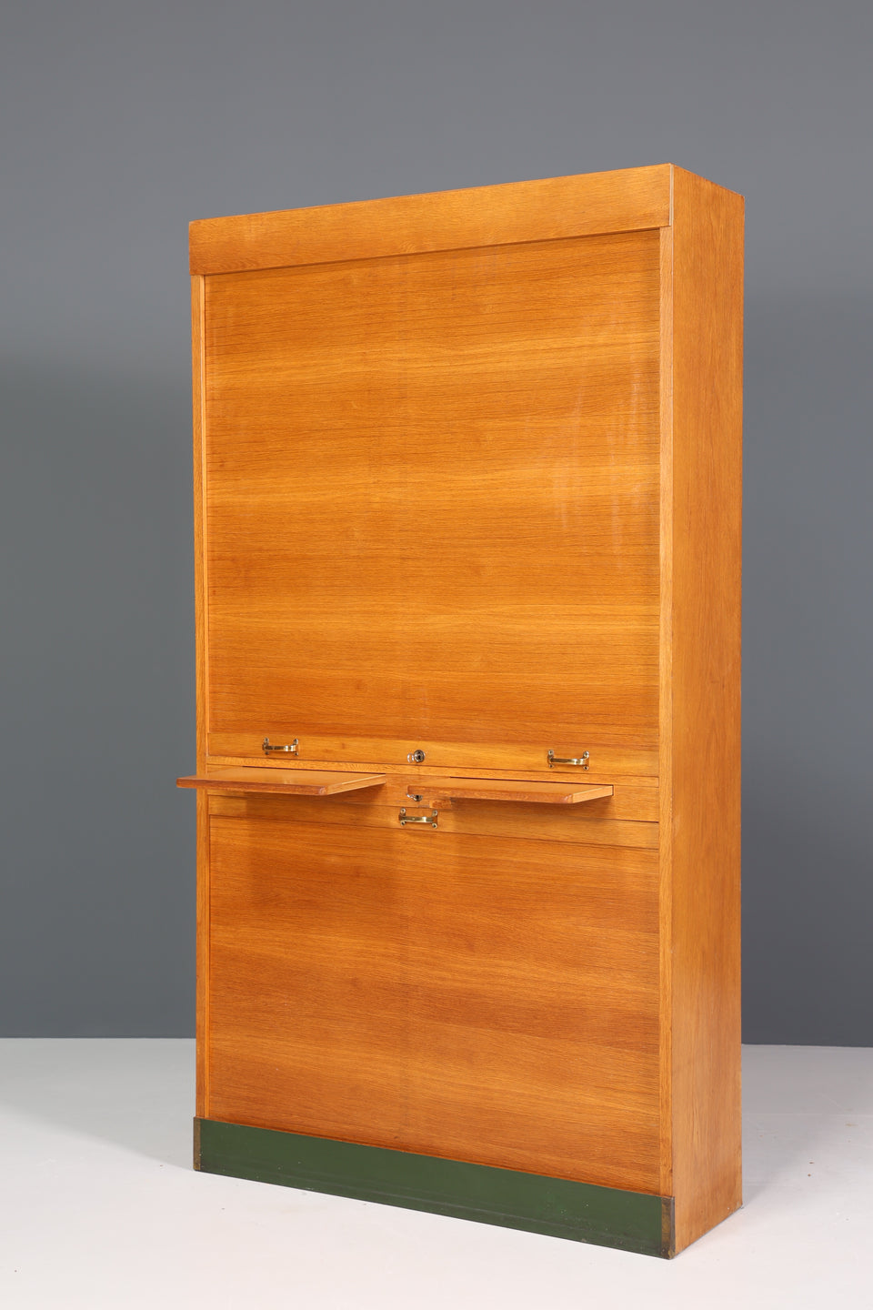 Mid Century Rollladenschrank Bauhaus Apothekerschrank Art Deco Büro Aktenschrank