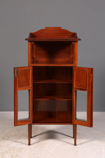 Traumhafte Jugendstil Vitrine Bücherschrank Glasvitrine Geschirrschrank Vitrinenschrank Schrank Antik