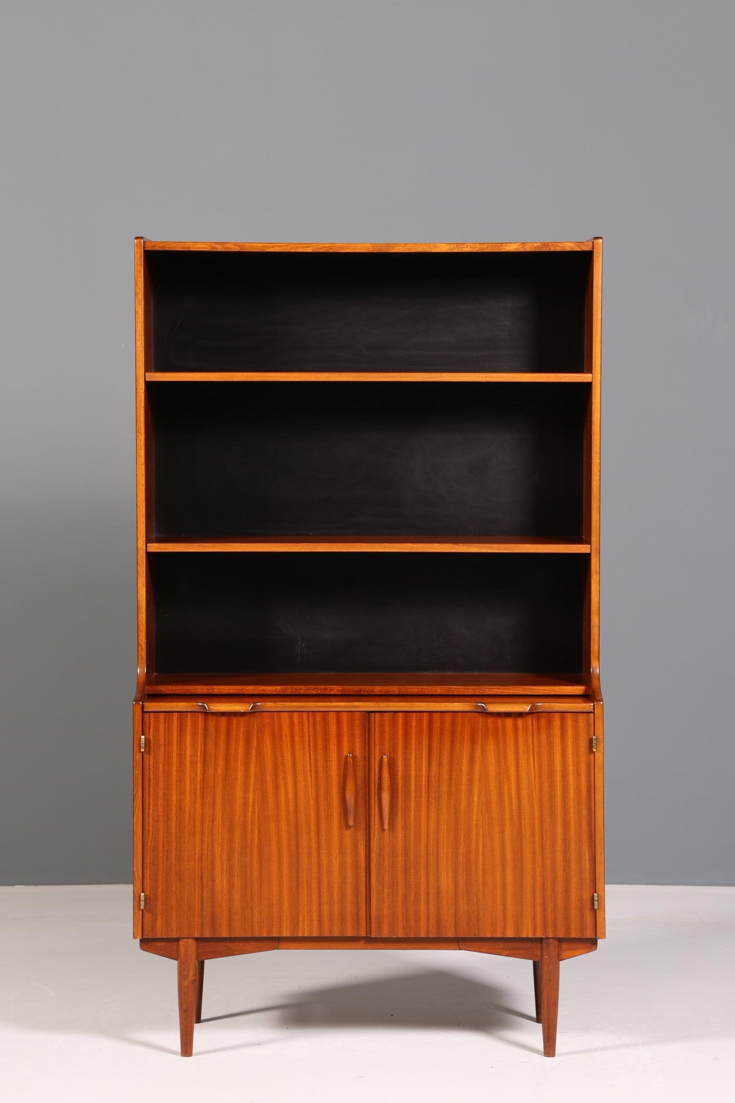 Wunderschönes Mid Century Regal Highboard Teak Holz Hugo Troeds Bücherregal 50s 60s Sekretär Schrank