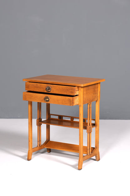 Wunderschöner Jugendstil Nähtisch Antik Beistelltisch um 1910 echt Holz Ablagetisch Kommode