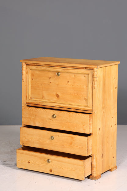 Traumhafter Biedermeier Sekretär Vertiko Antik Weichholz Kommode um 1880 Landhaus Stil Schreibkommode