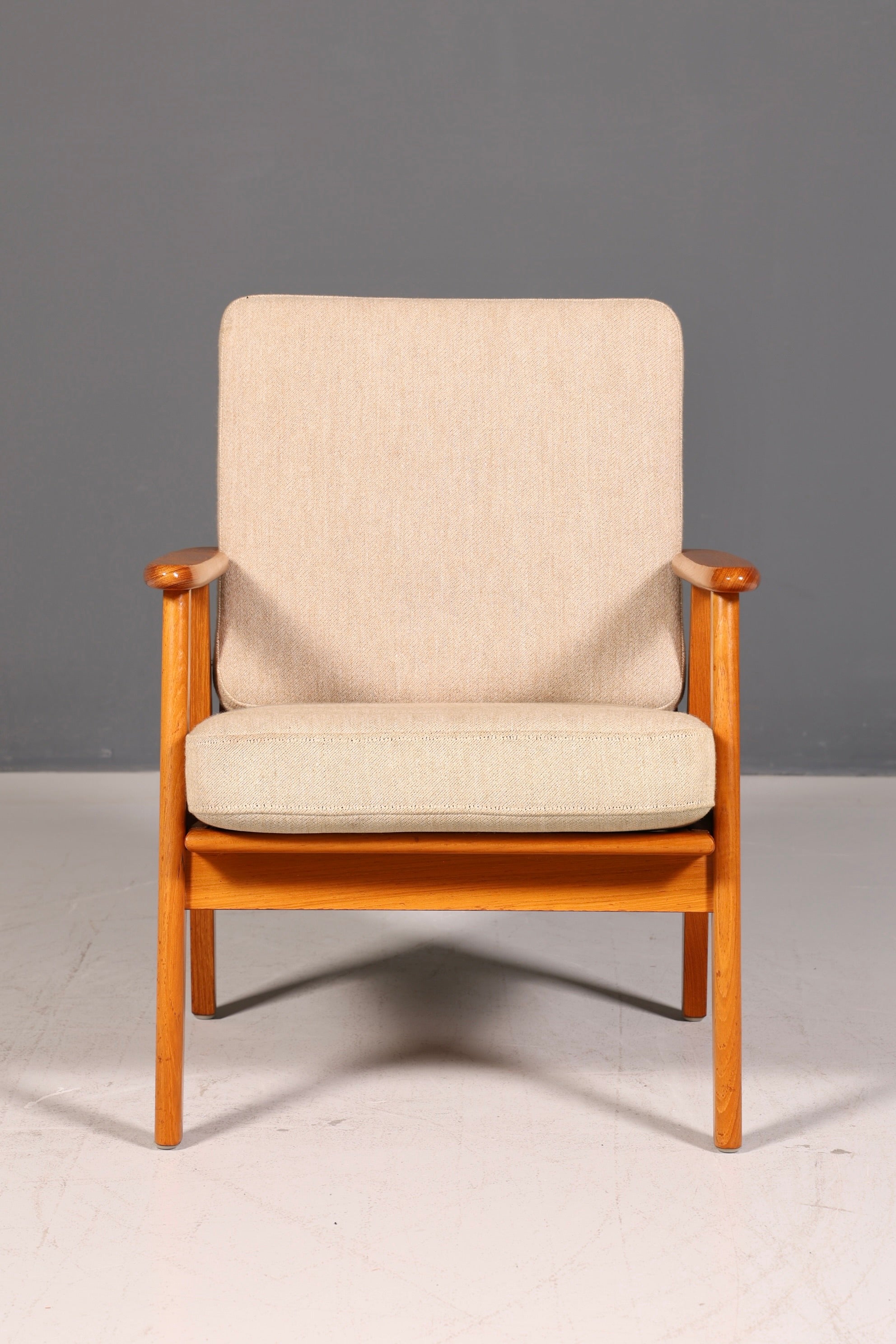 Wunderschöner Mid Century Sessel Made in Denmark Teak Holz Armlehnsessel 60s Designklassiker