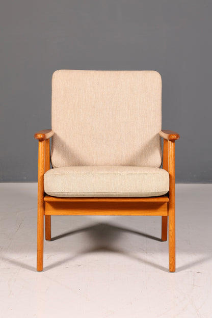 Wunderschöner Mid Century Sessel Made in Denmark Teak Holz Armlehnsessel 60s Designklassiker