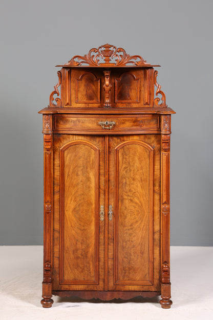 Traumhafter Louis Philippe Schrank um 1880 Gründerzeit Vertiko Aufsatz Schrank