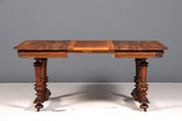 E904 Finish Traumhafter Gründerzeit Tisch ausziehbarer Esstisch Nussbaum Antik Küchentisch
