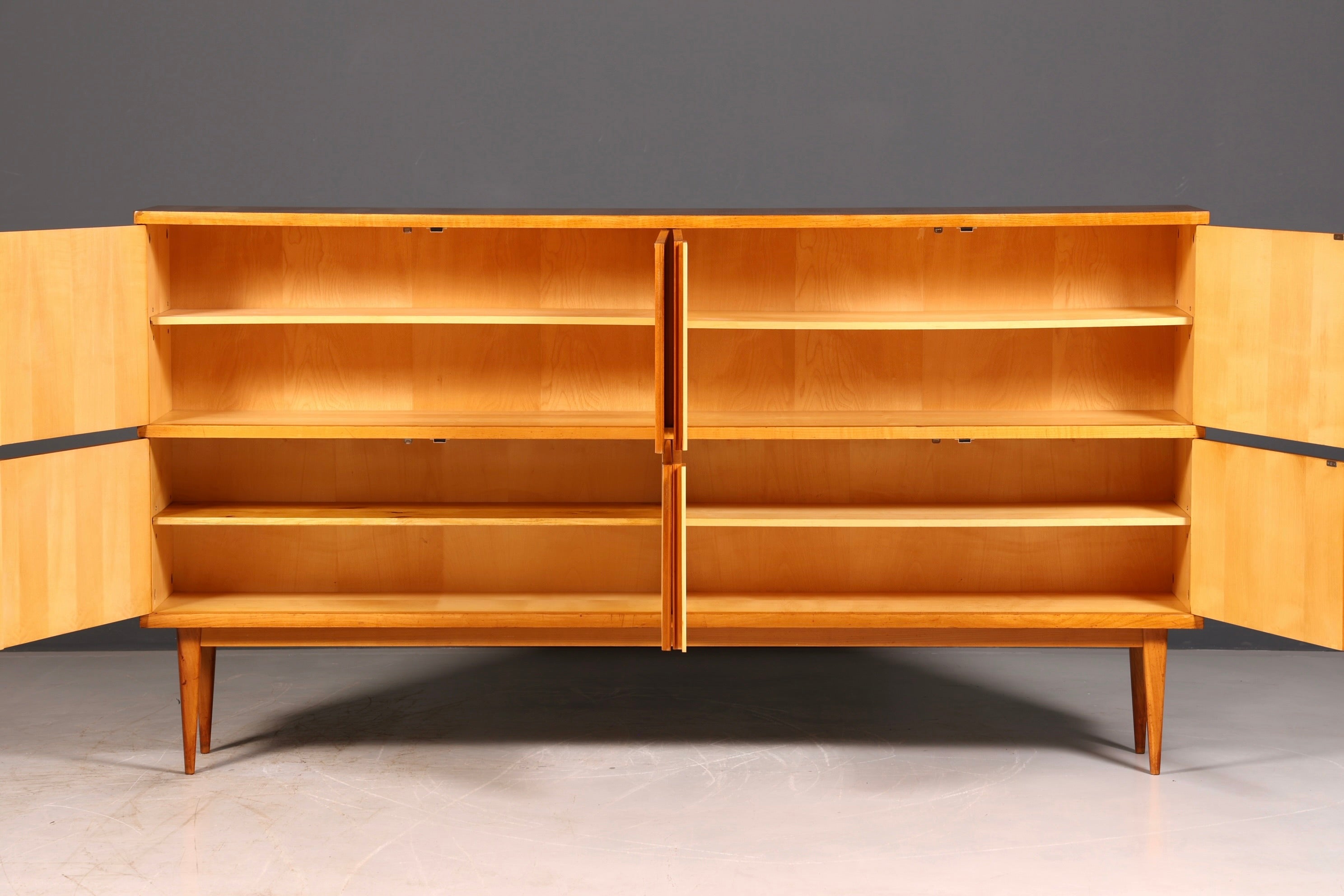 Stunning XXL Mid-Century Sideboard Retro Highboard 1960s Cabinet Sideboard Dresser solid wood