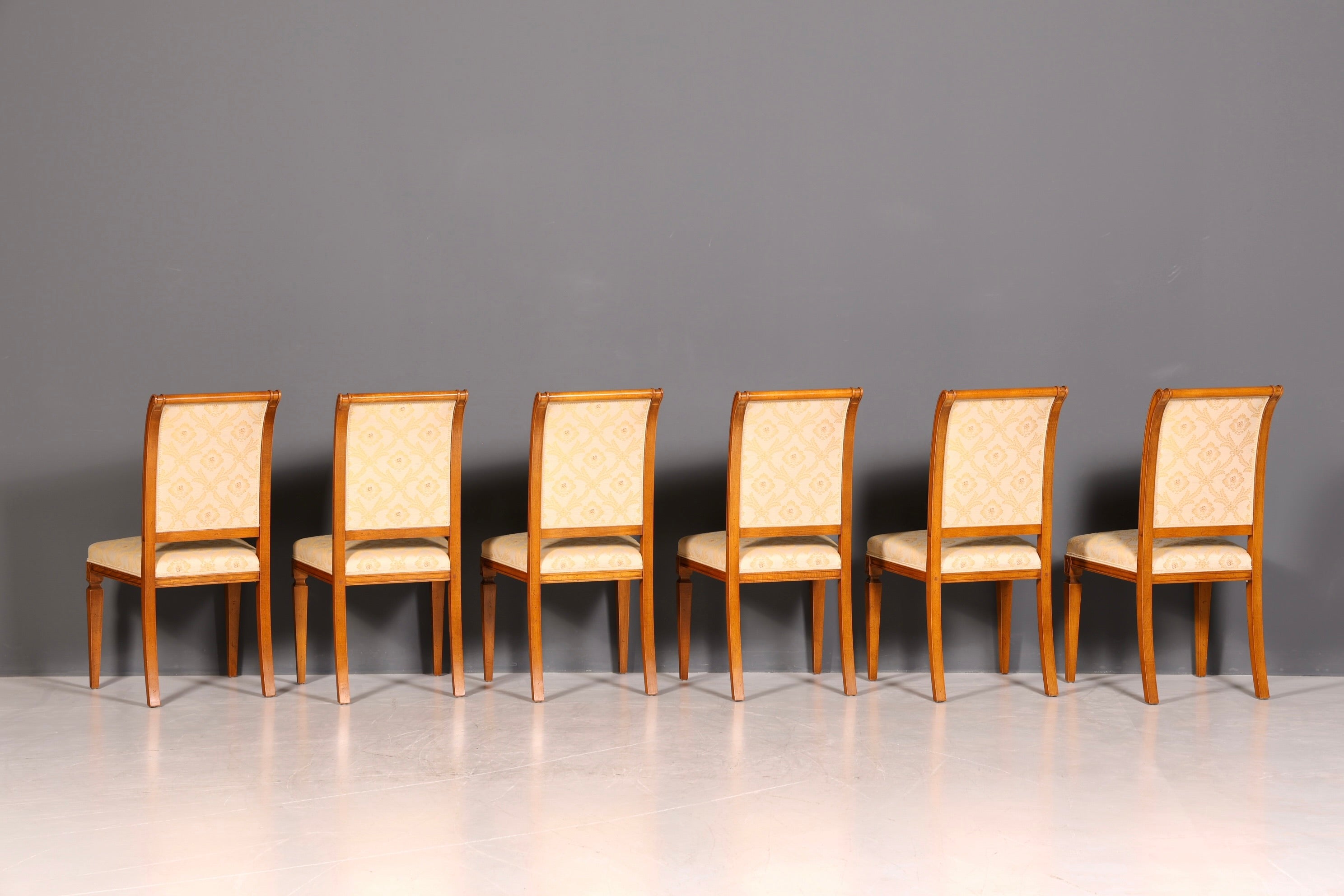 G674 Finish cm SELVA 6x Edle Englische Stühle Englisch Dining Chairs Antik 60er Jahre Regency Küchenstühle Stuhlset (Kopie 2)
