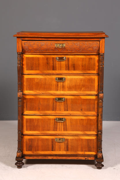 Edle Gründerzeit Kommode um 1890 Jugendstil Vertiko Antik Chiffoniere Wäschekommode