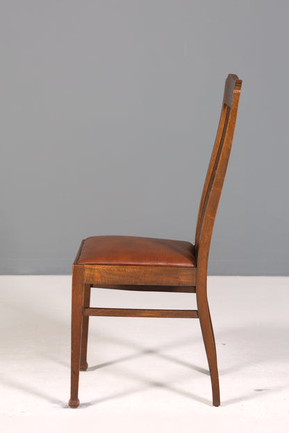 Traumhafter Jugendstil Stuhl Sekretär Stuhl Antik Eiche Küchenstuhl um 1900