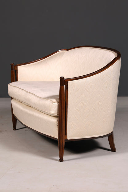 Elegant Art Deco sofa bench 2-seater vintage lounge sofa upholstered sofa salon sofa
