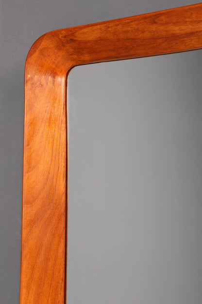 Wunderschöner Mid Century Spiegel Flur Wandspiegel Danish Design Spiegel Teak Holz Flurspiegel