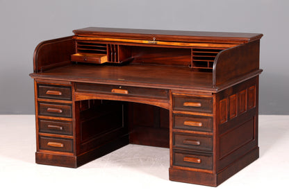 Wunderschöner Sekretär im Bauhaus Stil Rollladen Sekretär Art Deco Schreibtisch Office Table