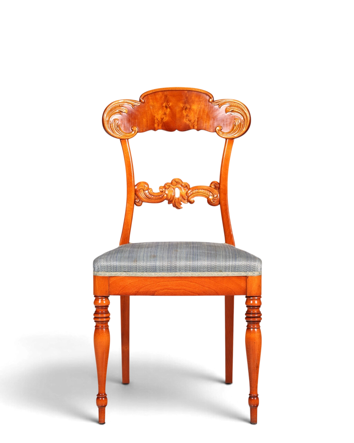 Traumhafter Stuhl im Biedermeier Stil echt Holz Sekretär Stuhl Antik Stil Esszimmer Stuhl 2 von 2