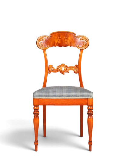 Traumhafter Stuhl im Biedermeier Stil echt Holz Sekretär Stuhl Antik Stil Esszimmer Stuhl 2 von 2