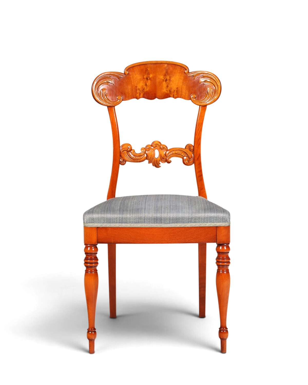 Traumhafter Stuhl im Biedermeier Stil echt Holz Sekretär Stuhl Antik Stil Esszimmer Stuhl 1 von 2