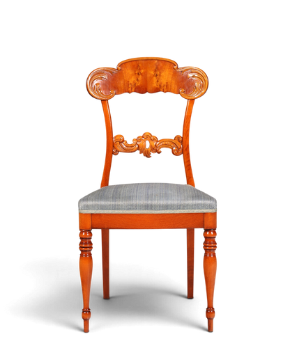 Traumhafter Stuhl im Biedermeier Stil echt Holz Sekretär Stuhl Antik Stil Esszimmer Stuhl 1 von 2