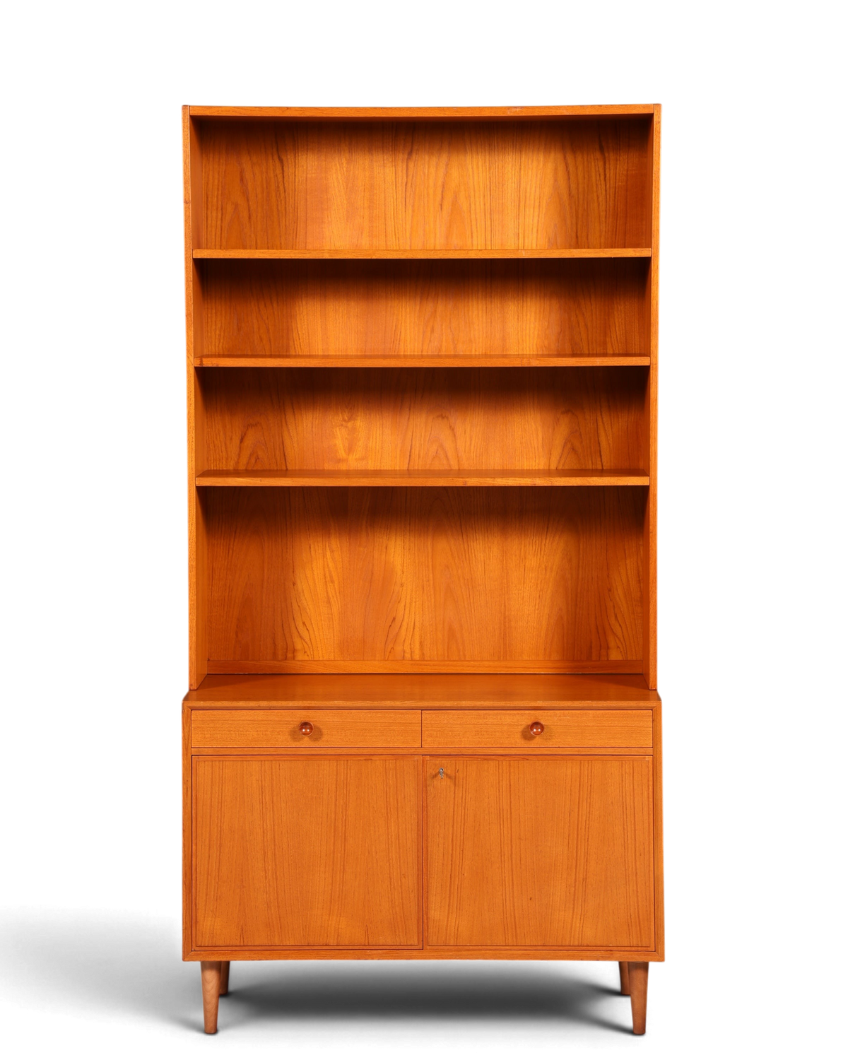 Wunderschönes Mid Century Regal Danish Design Teak Holz Schrank Retro