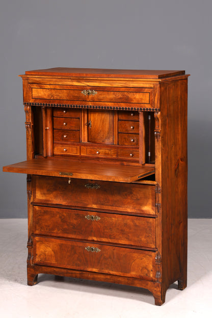 Stilvoller Gründerzeit Sekretär Kommode Jugendstil Schubladenkommode Antik Vertiko
