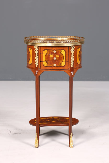 Wunderschöner Barock Louis XV Stil Beistelltisch Ablagetisch massiv Kommode Antik Stil