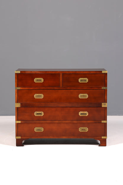 Wunderschöne Maritime Kommode Englisch Military Chest Schrank Schubladenkommode Wäschekommode
