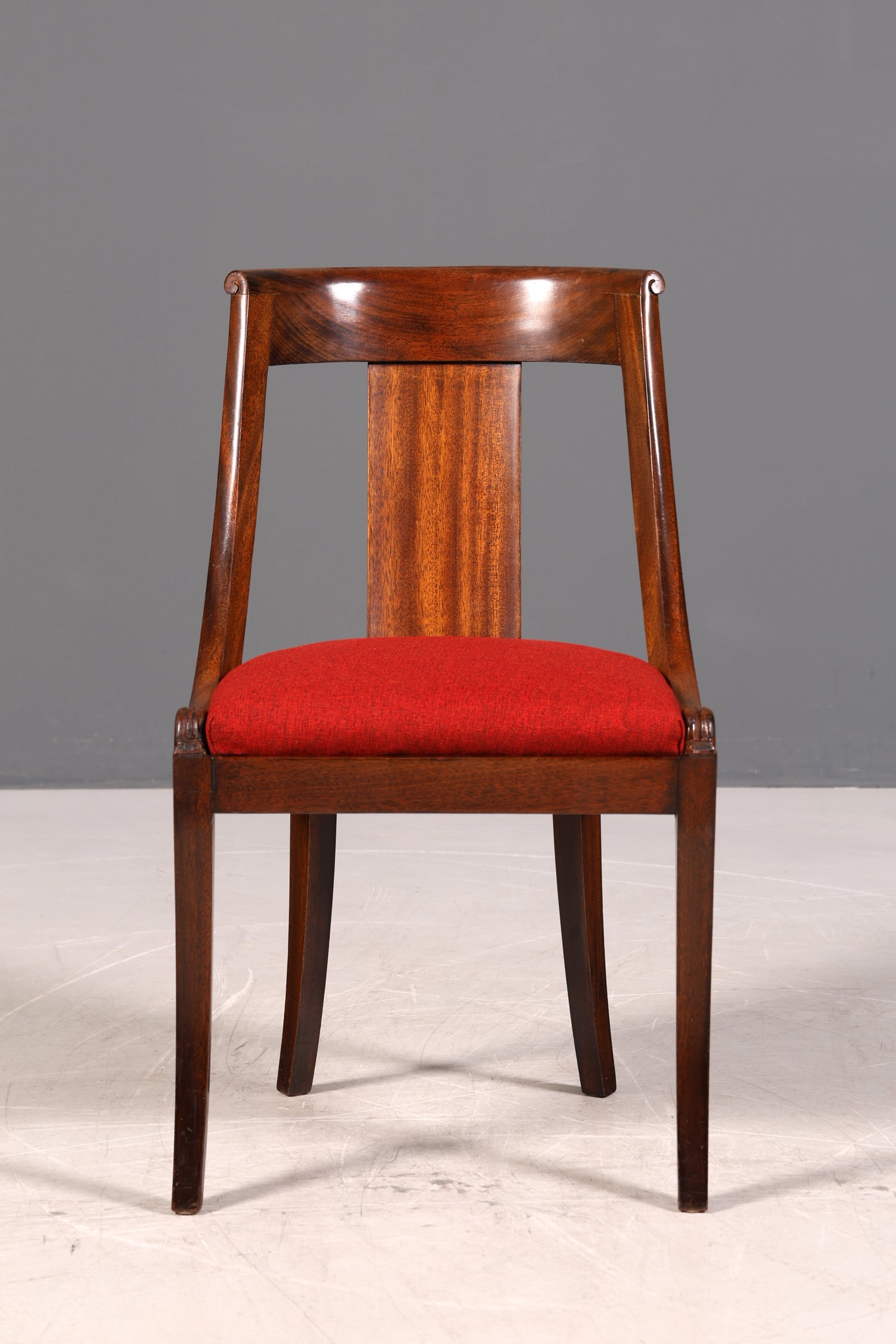 Edler Englischer Stuhl Englisch Gondelstuhl Dining Chair Antik 60s Mahagoni Küchenstuhl