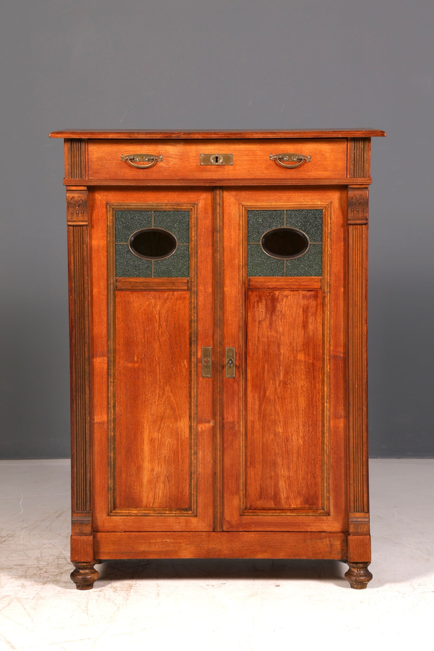 Traumhaftes Jugendstil Vertiko Gründerzeit Schrank Antik Highboard Kommode Buffet Vintage