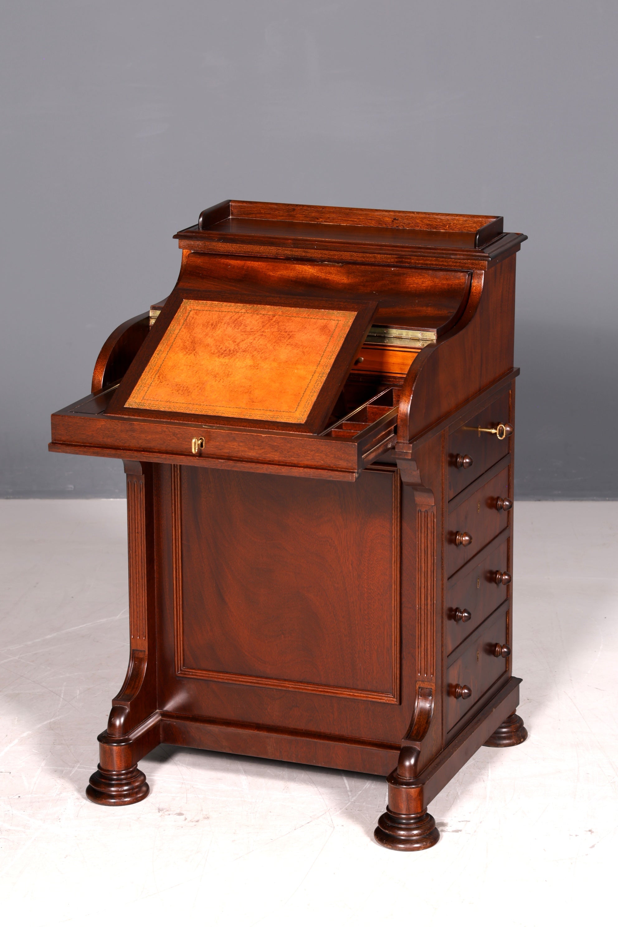 Wunderschöner Englischer Davenport Schreibtisch Desk Sekretär Kommode Antik Bürotisch