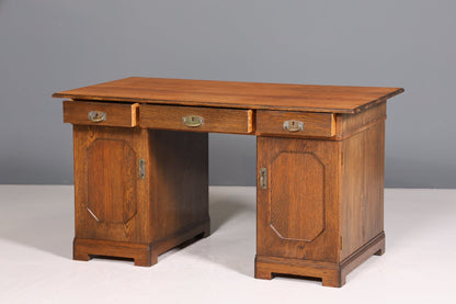Beautiful Art Nouveau Desk Oak Wood Desk Antique Office Table Office Desk