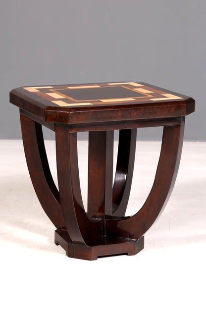 Stylish Art Deco-style side table, antique-style luxury coffee table, occasional table