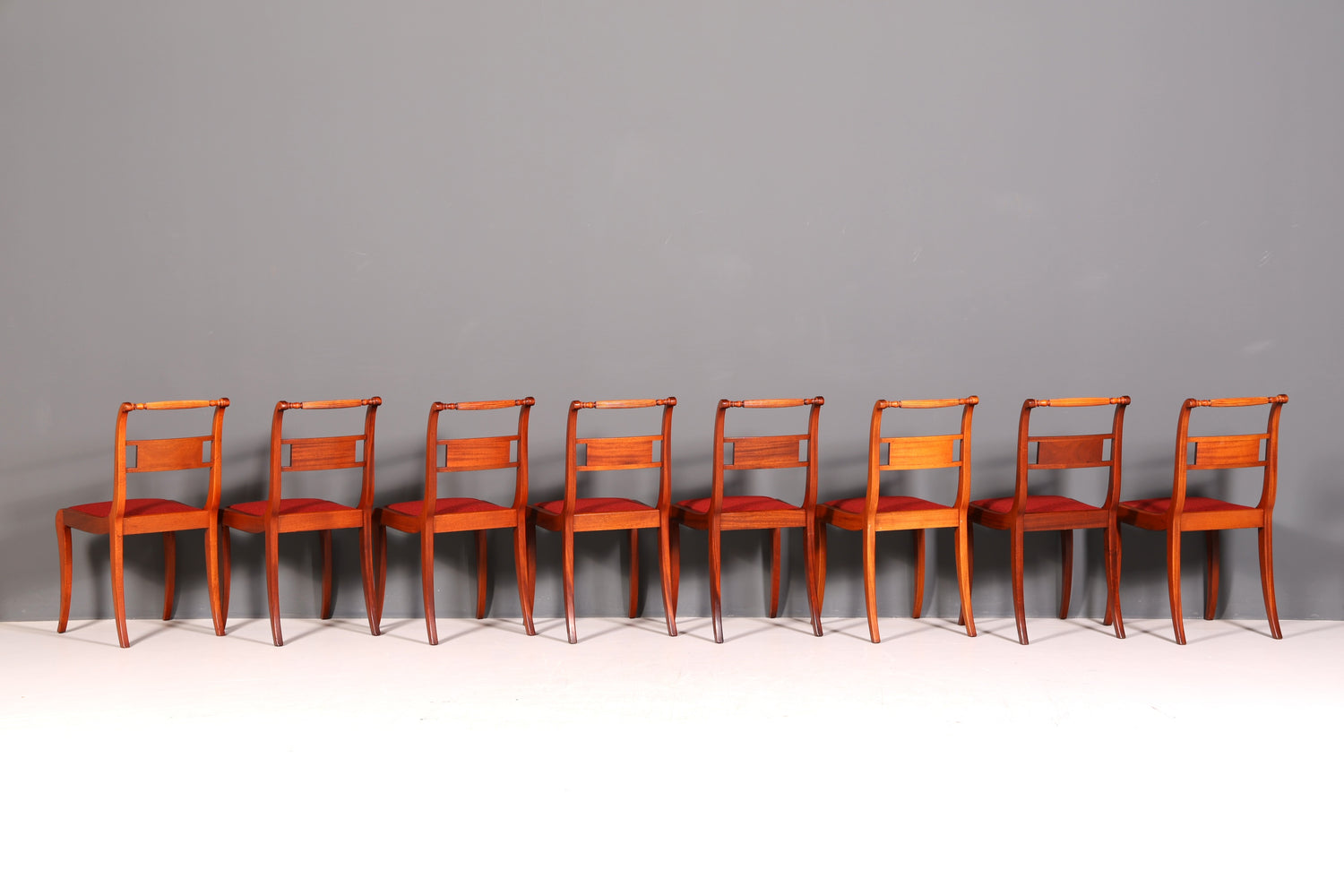 8x Edle Englische Stühle Englisch Dining Chairs Antik 60er Jahre Regency Küchenstühle Stuhlset