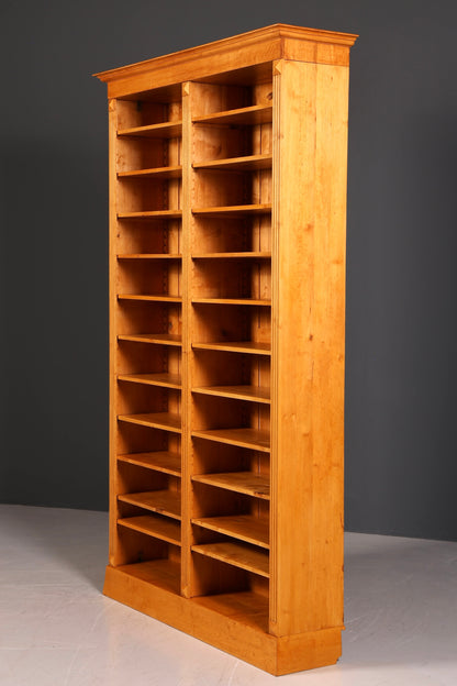 Wunderschönes XXL Bücherregal im Gründerzeit Stil Regal Massiv Holz Buchablage Landhausstil Bookshelf