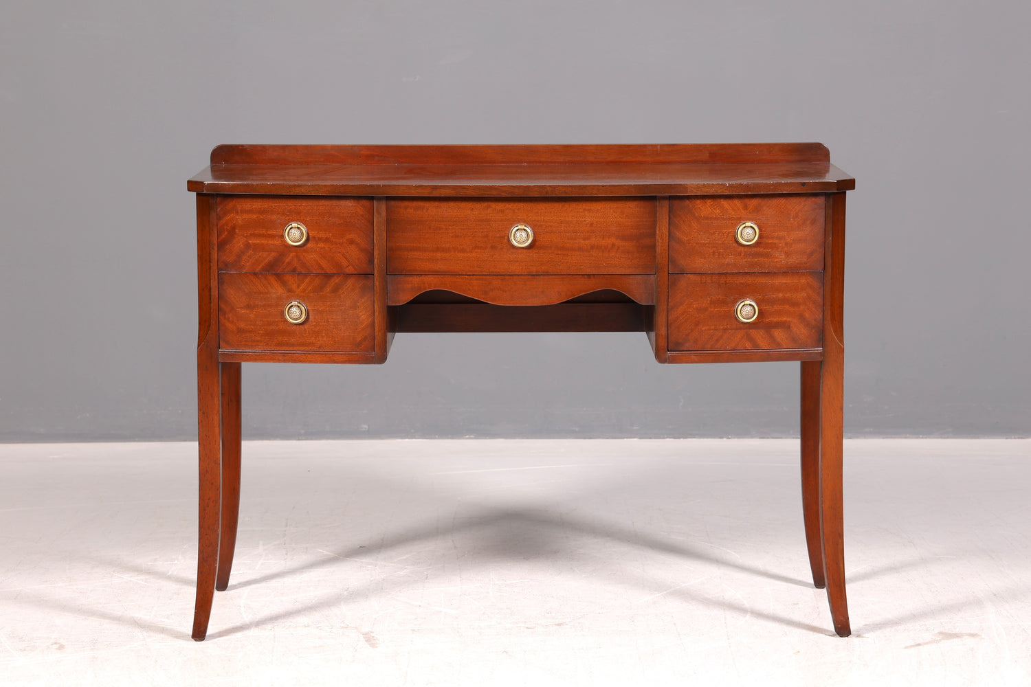 Edler Englischer Konsolentisch Regency Stil Mahagoni Schreibtisch Frisiertisch Beistelltisch Antik Vintage