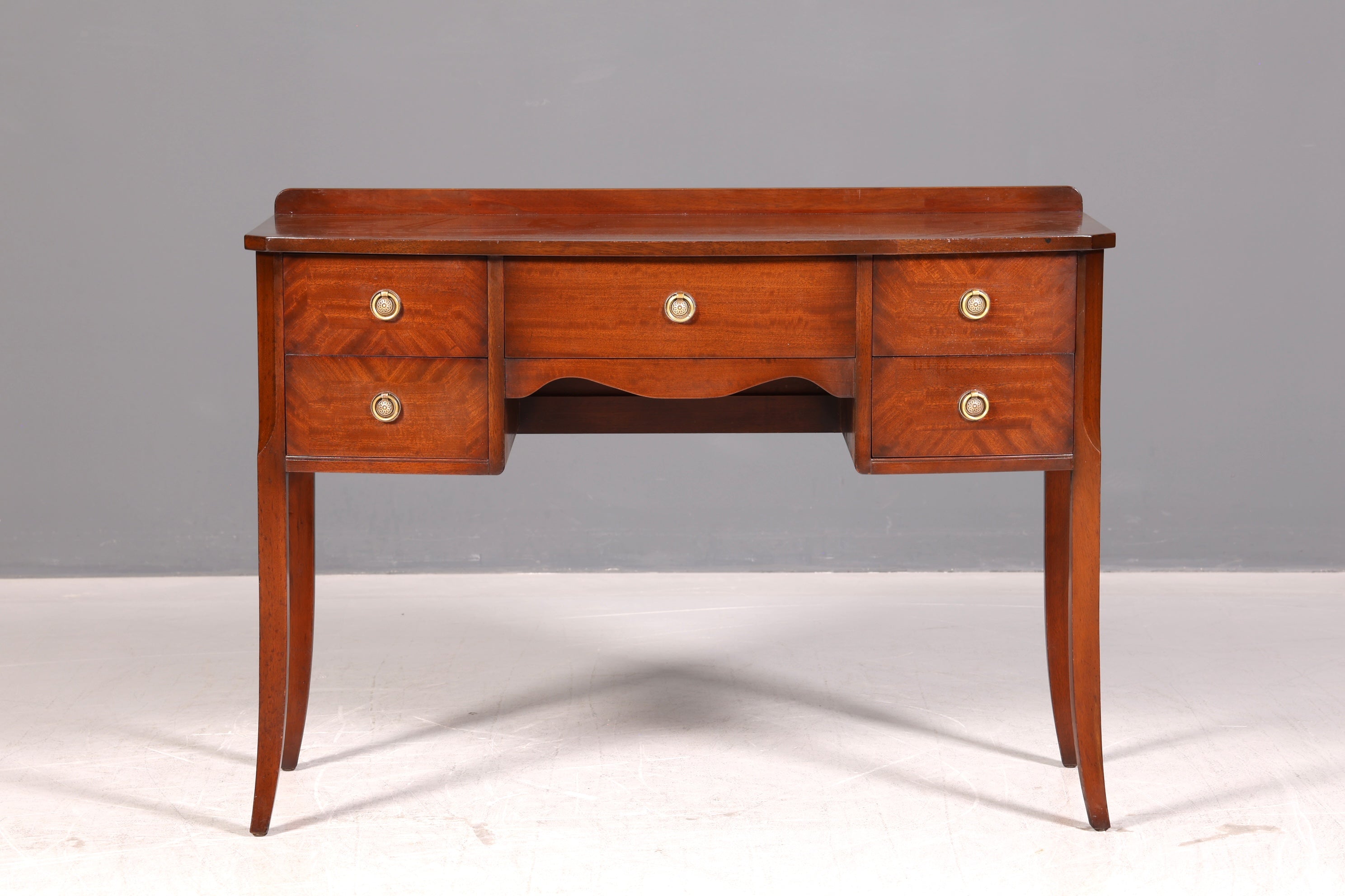 Edler Englischer Konsolentisch Regency Stil Mahagoni Schreibtisch Frisiertisch Beistelltisch Antik Vintage