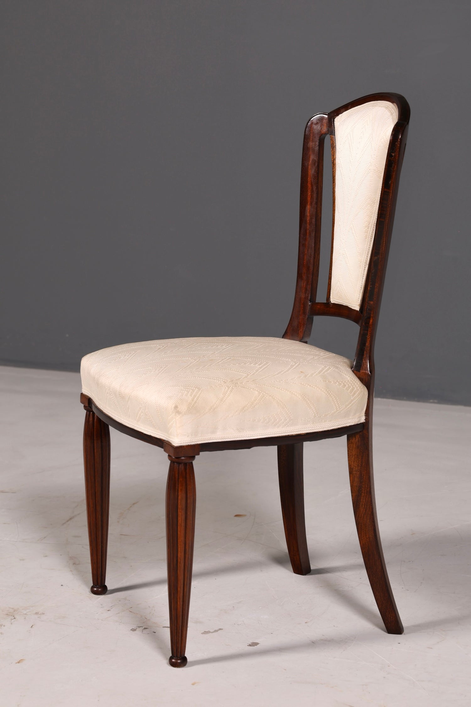 Elegant Art Deco chair Vintage dining chair writing desk chair upholstered chair armchair kitchen chair 1 of 2